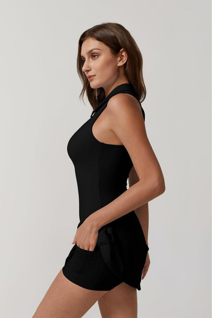 Zip-Front Active Dress